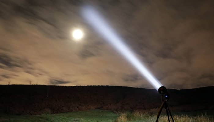 S200 Searchlight illuminating the sky